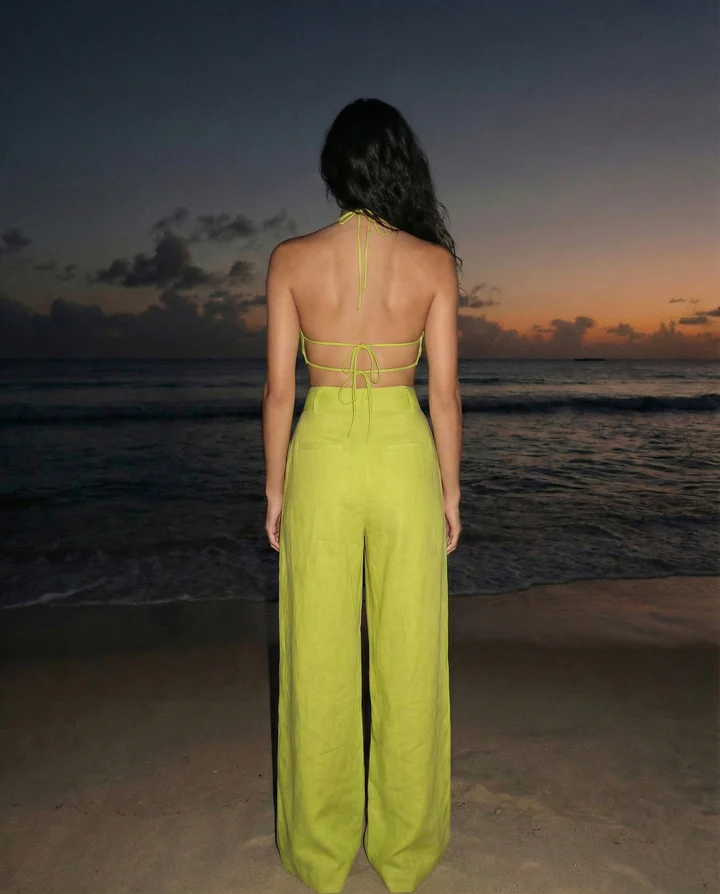 Citrus Tailored Linen Blend Coord Set - Image 2